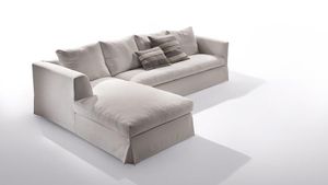 canapé contemporain / en tissu / 3 places / avec revêtement amovible