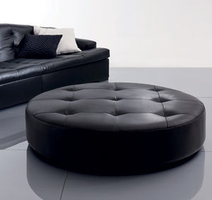 ottoman contemporain / en tissu / en cuir / tapissé