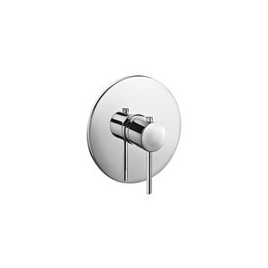 mitigeur de douche / à encastrer / en métal chromé / thermostatique