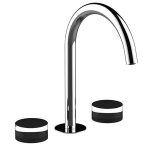 mélangeur pour vasque / à poser / en métal chromé / de salle de bain