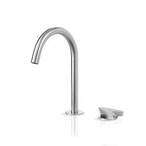 mitigeur pour vasque / en inox / 2 trous