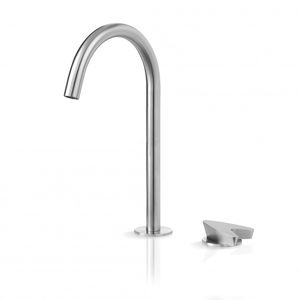 mitigeur pour vasque / en inox / 2 trous