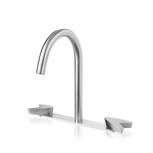 mélangeur pour vasque / à poser / en inox / de salle de bain