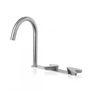 mélangeur pour vasque / à poser / en inox / de salle de bain