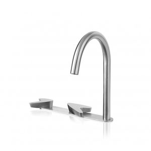 mélangeur pour vasque / à poser / en inox / de salle de bain