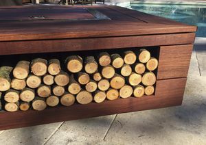 brasero de jardin à bois