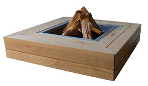 brasero de jardin à bois