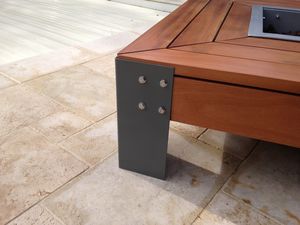brasero de jardin à bois