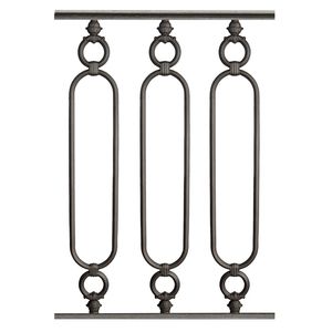 garde-corps en fonte / de type balustrade / d'intérieur / d'extérieur