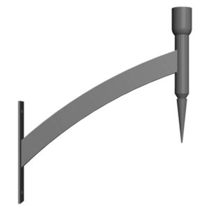 console pour lampadaire urbain en aluminium anodisé 1