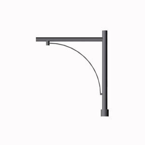 console pour lampadaire urbain en acier galvanisé à chaud 1