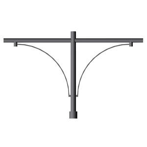 console pour lampadaire urbain en acier galvanisé à chaud 1