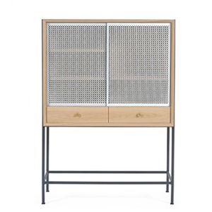buffet sur pieds hauts / contemporain / en MDF / en métal