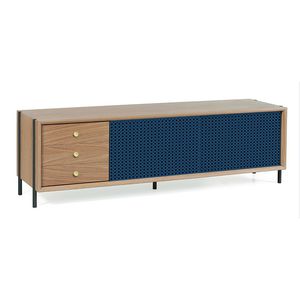 buffet contemporain / en chêne / en MDF / en métal