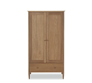 armoire contemporaine / en chêne / à porte battante / à tiroir