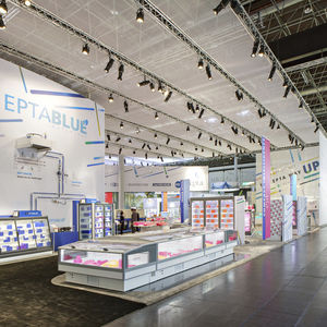 vitrine réfrigérée îlot / pour aliments congelés / pour commerce