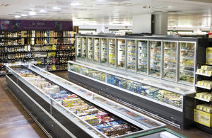vitrine réfrigérée îlot