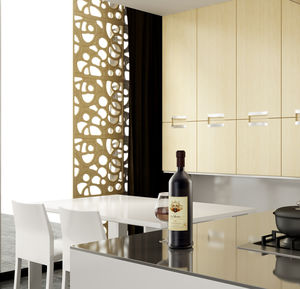 panneau décoratif MDF / stratifié / pour agencement intérieur / perforé