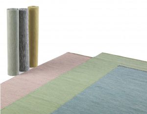 tapis contemporain / uni / en laine de Nouvelle Zélande / en lin