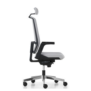 fauteuil de bureau contemporain / en tissu / à roulettes / piètement étoile