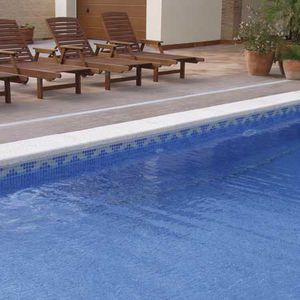 mosaïque de piscine / au sol / en verre / à motif