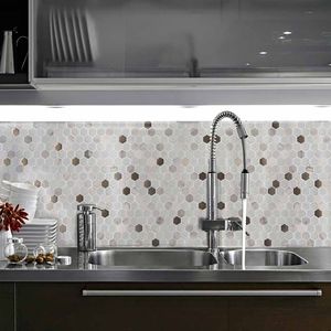 mosaïque de salle de bain / de cuisine / murale / en verre