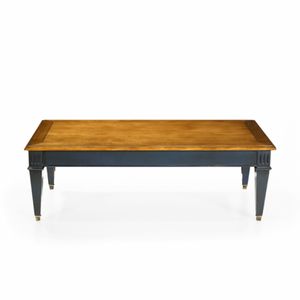 table basse contemporaine / en chêne / en acajou / en verre
