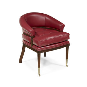 chaise de bureau de style français / tapissée / en tissu / en cuir