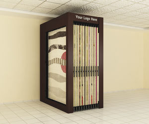 présentoir à tapis en métal