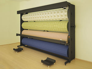 présentoir à tapis en métal