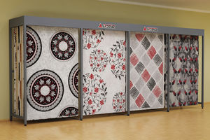présentoir à tapis en métal