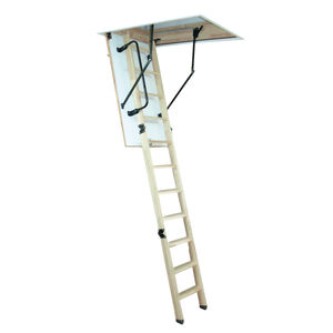 échelle escamotable / bois