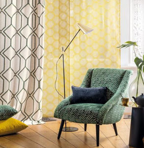 tissu d'ameublement / pour rideaux / pour store enrouleur / à motif géométrique