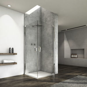 paroi de douche pivotante