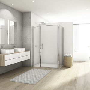 paroi de douche pivotante
