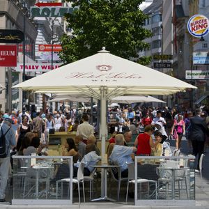 parasol professionnel / pour bar / pour hôtel / en aluminium
