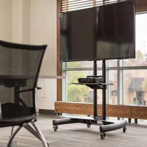 support TV sur pied contemporain