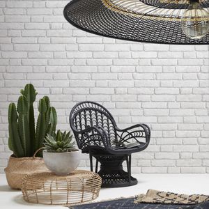 papier peint contemporain / en vinyle / monochrome / aspect brique