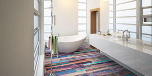panneau décoratif teck / pour agencement intérieur / mural / en matières recyclées