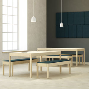 ensemble table et bancs contemporain