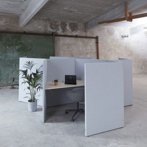 séparateur de bureau au sol