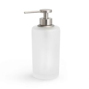 distributeur de savon à poser / en laiton / en verre / manuel