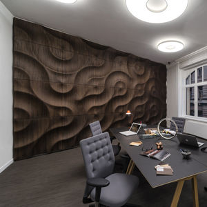 panneau décoratif en bois / mural / 3D / mat