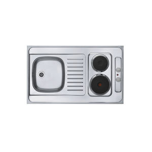 table de cuisson électrique / en inox / 2 foyers
