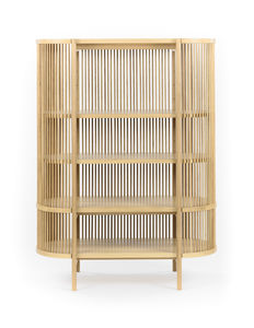 buffet haut / contemporain / en chêne / en bois massif