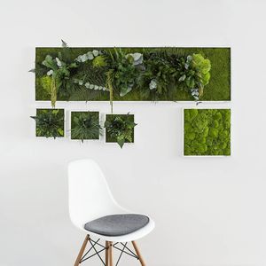 tableau végétal en mousse boule