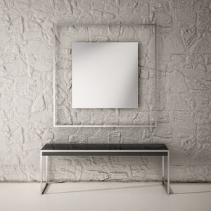 miroir mural / contemporain / carré
