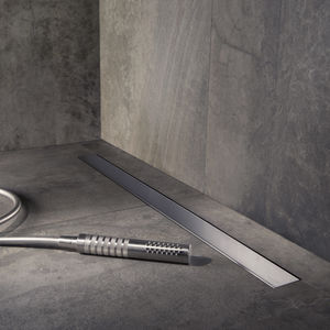 caniveau de douche en acier inoxydable poli 1