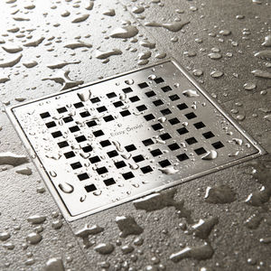 bonde de douche en acier inoxydable brossé 1