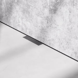 bonde de douche en acier inoxydable brossé
